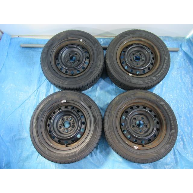 195/65R15 オールシーズン トヨタ純正鉄 15インチ 6J 5H/114.3 ET39 