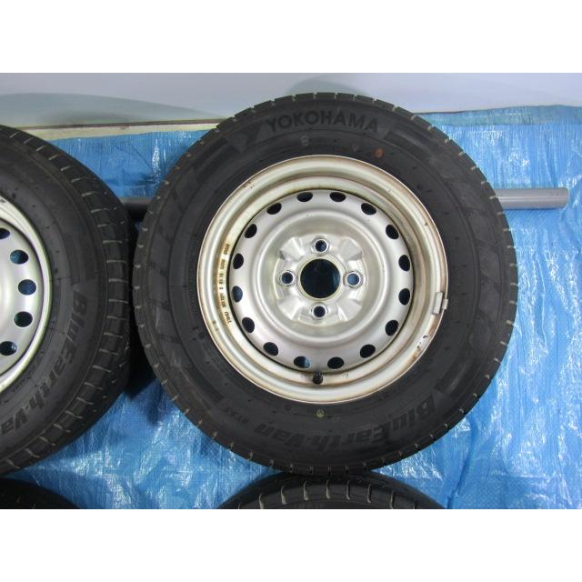 165/80R13 90/88N LT 6PR YOKOHAMA BluEarth-van RY55 日産 鉄ホイール 