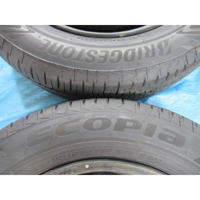 送料込☆2022年製 ブリヂストン タイヤ 195/60R15日本製☆4本 195/60R15 夏タイヤ BRIDGESTONE 日産純正鉄 15インチ 5.5J 5H/114.3