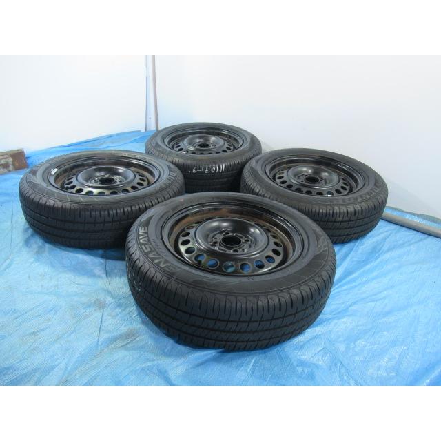 185/65R15 夏タイヤ DUNLOP 日産純正鉄 15インチ 5.5J 4H/100 ET40 