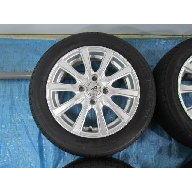 155/65R14 夏タイヤ AZSPORTS 14インチ 4.5J 4H/100 ET43 MRワゴン 