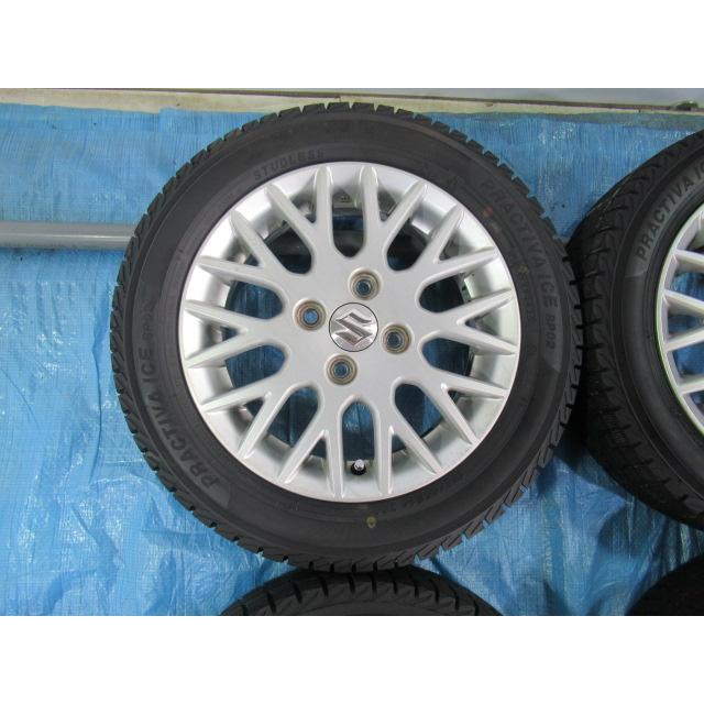 155/65R14 スタッドレスタイヤ YOKOHAMA スズキ純正 14インチ 4.5J 4H