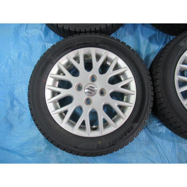 155/65R14 スタッドレスタイヤ YOKOHAMA スズキ純正 14インチ 4.5J 4H