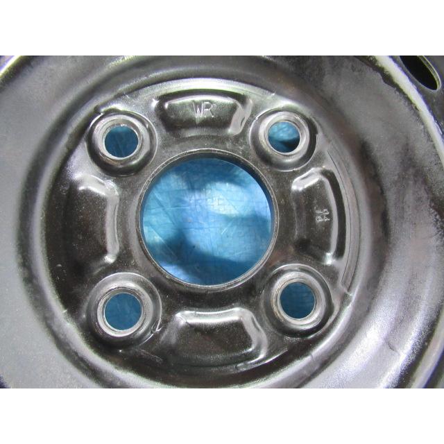 155/65R13 夏タイア BRIDGESTONE スズキ純然たる鉄 13in 4B 4H 100 ET45 中古4本 MR手押し車 コントラルト セルボ 調色板 手押し車R T009362