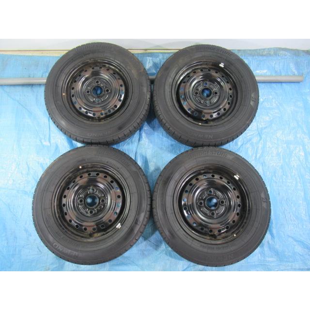 145/80R13 夏タイヤ BRIDGESTONE ダイハツ純正鉄 13インチ 4B 4H/100
