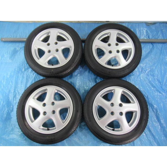 155/65R14 夏タイヤ BRIDGESTONE スバル純正 ENKEI 14インチ 4.5J 4H