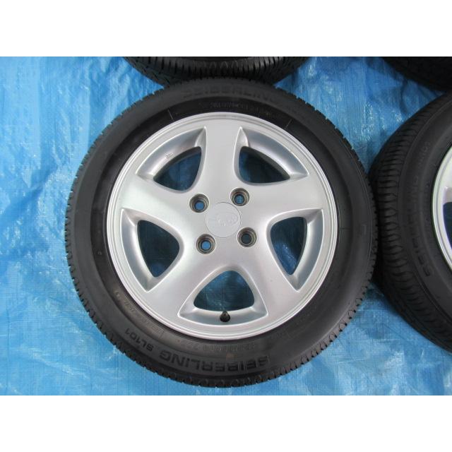 155/65R14 夏タイヤ BRIDGESTONE スバル純正 ENKEI 14インチ 4.5J 4H