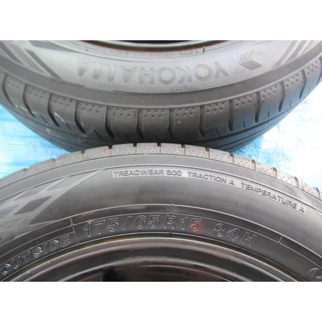 175/65R15 夏タイヤ YOKOHAMA ホンダ純正 鉄 15インチ 5.5J 4H/100