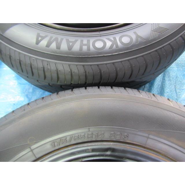 175/65R14 夏タイヤ YOKOHAMA 日産純正鉄 14インチ 5J 4H/100 ET45