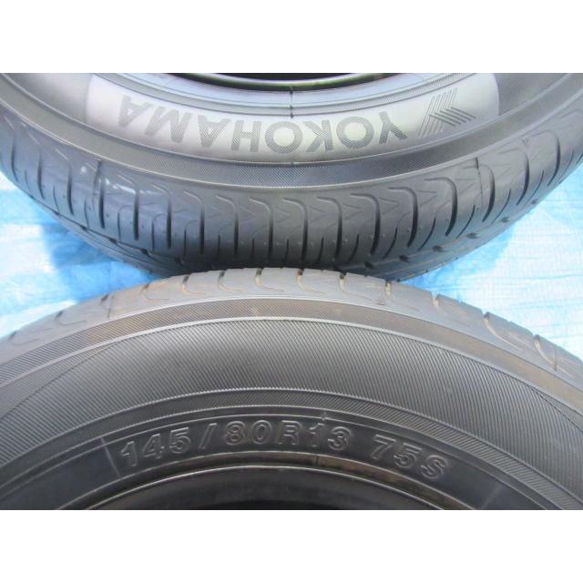 145/80R13 夏タイヤ YOKOHAMA スズキ純正 鉄 13インチ 4B 4H/100 ET45