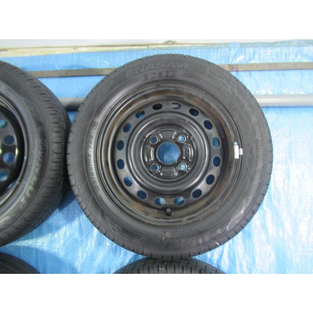 155/65R13タイヤホイルセット4本 155/65R13 夏タイヤ DUNLOP 日産 純正鉄 13インチ 4B 4H/100 ET45 2025