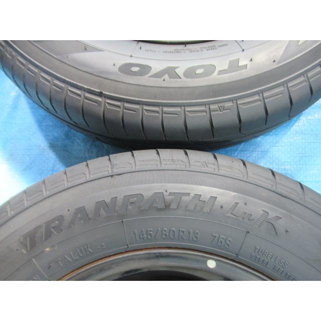 145/80R13 夏タイヤ TOYO ダイハツ純正鉄 13インチ 4B 4H/100 ET40