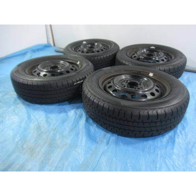 155/65R13 夏タイヤ BRIDGESTONE スズキ純正鉄 13インチ 4B 4H 100