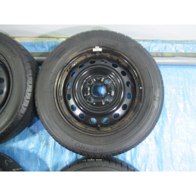 155/65R13 夏タイヤ BRIDGESTONE スズキ純正鉄 13インチ 4B 4H 100