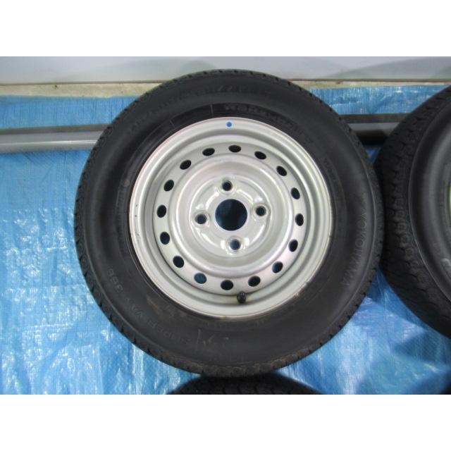 145/80R12 80/78 NLT 145R12 6PR 夏タイヤ ダイハツ純正鉄 12インチ 4B