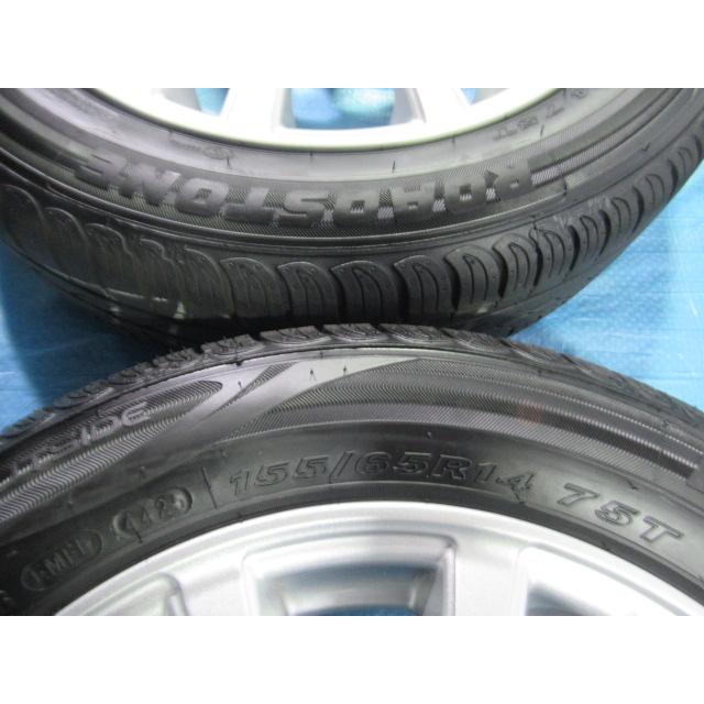 155/65R14 夏タイヤ 美品 SPORTVENAD 14インチ 4.5J 4H/100 ET45 MR