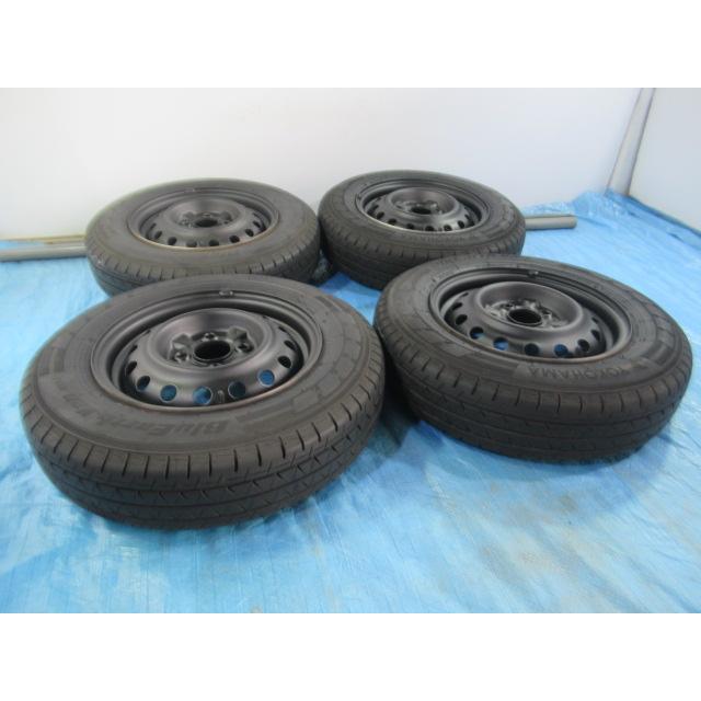 155/80R13 85/84N LT 6PR YOKOHAMA BluEarth-van RY55 日産 鉄ホイール