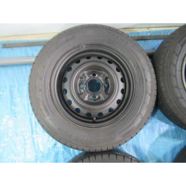 155/80R13 85/84N LT 6PR YOKOHAMA BluEarth-van RY55 日産 鉄ホイール