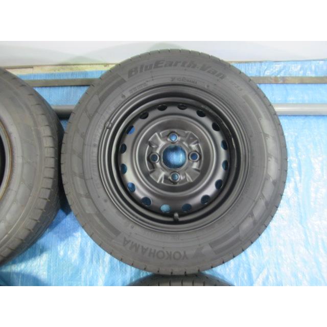 155/80R13 85/84N LT 6PR YOKOHAMA BluEarth-van RY55 日産 鉄ホイール