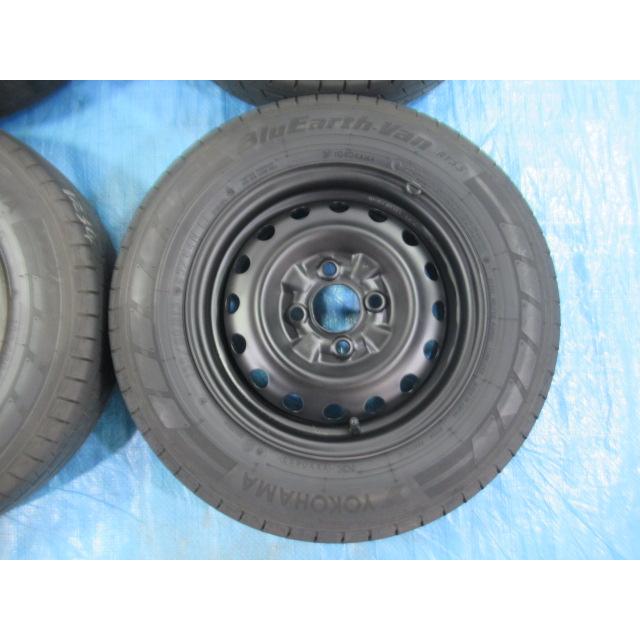 155/80R13 85/84N LT 6PR YOKOHAMA BluEarth-van RY55 日産 鉄ホイール