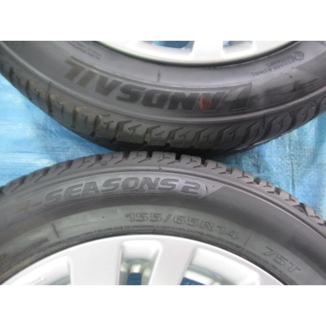 155/65R14 オールシーズンタイヤ LANDSAIL スズキ純正 14インチ 4.5J