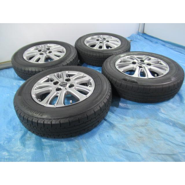 145/80R13 夏タイヤ BRIDGESTONE weds 13インチ 4B 4H 100 ET43 中古4