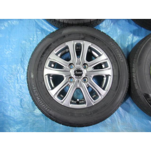 145/80R13 夏タイヤ BRIDGESTONE weds 13インチ 4B 4H 100 ET43 中古4