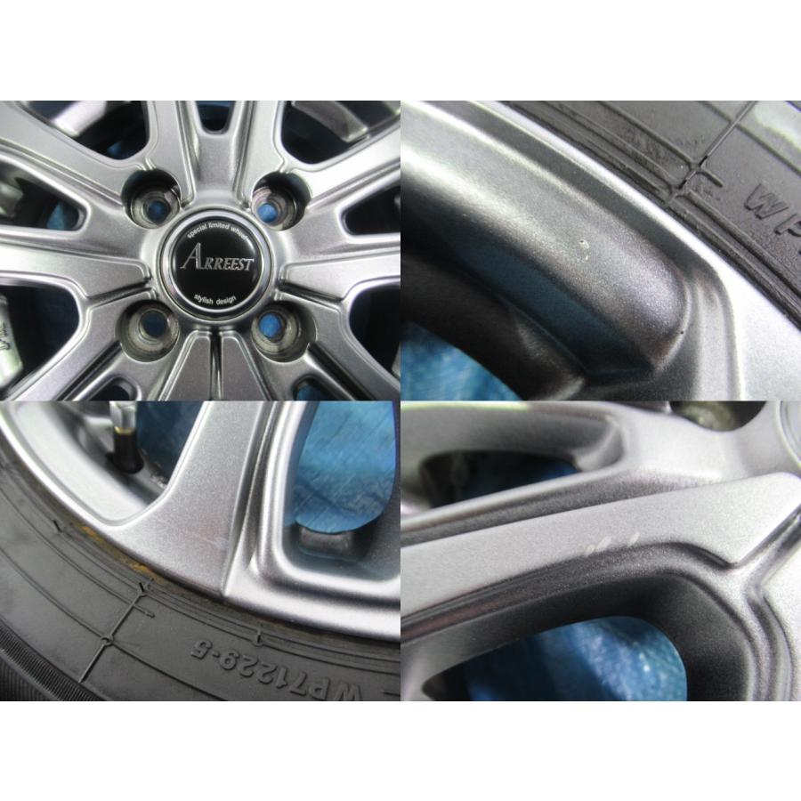 145/80R13 夏タイヤ BRIDGESTONE weds 13インチ 4B 4H 100 ET43 中古4