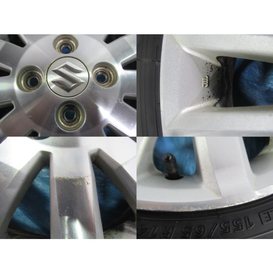 155/65R14 夏タイヤ BRIDGESTONE スズキ純正 14インチ 4.5J 4H/100