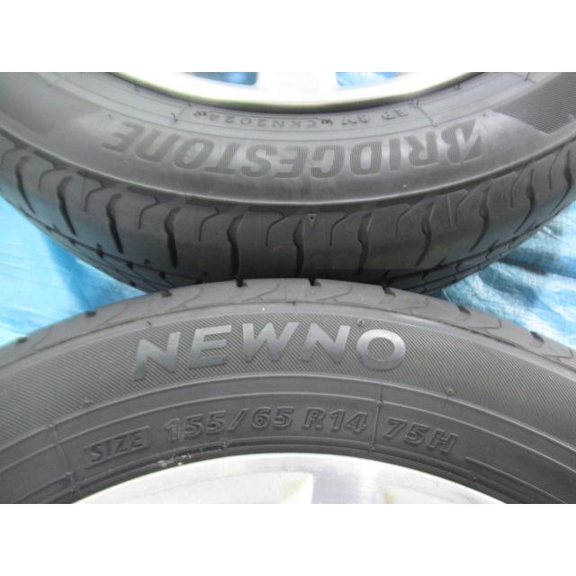 155/65R14 夏タイヤ BRIDGESTONE スズキ純正 14インチ 4.5J 4H/100