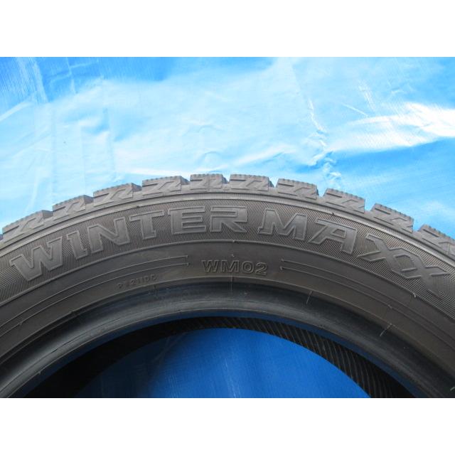 エア漏点検済！冬タイヤ DUNLOP WINTER MAXX WM02 185/60R15 84Q 2022年製！中古4本セット！Z00285の画像