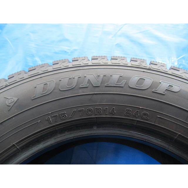 エア漏点検済！冬タイヤ DUNLOP WINTER MAXX WM02 175/70R14 84Q 2020年製！中古4本セット！Z00287の画像