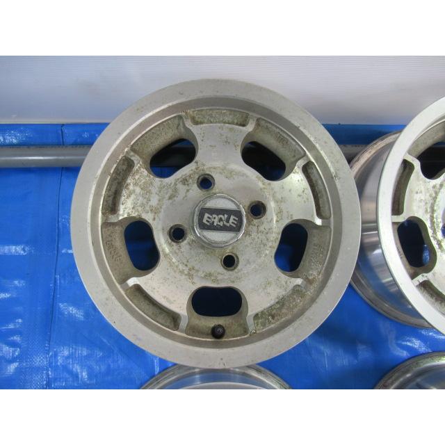 歪みチェック済み！ワシアルミ EAGLE 13-5.5J 4H/114.3 ET19 中古4本