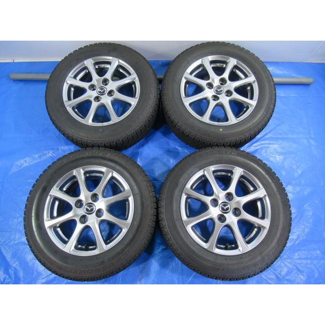 バランス済！マツダ純正 14-5.5J 4H/100 ET40 + 冬タイヤ BRIDGESTONE  