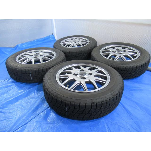 バランス済！ZACK 13-4B 4H/100 ET42 + 冬タイヤ BRIDGESTONE 155 