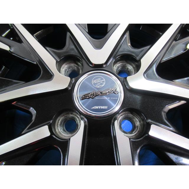 バランス済！美品 ENKEI 14-4.5J 4H/100 ET45 + 155/65R14 中古4本