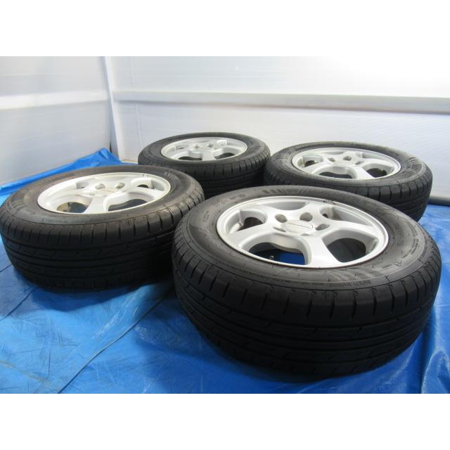 バランス済！ホンダ純正 Modulo 15-6J 5H/114.3 ET50 + 205/65R15 中古 