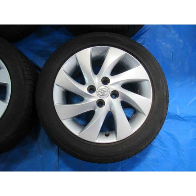 中古トヨタ純正 ENKEI 15-6J 4H/100 ET40 + 冬タイヤ TOYO 185/55R15 2021年製！中古4本セット！ｂB パッソ ヴィッツ等 バランス済！トヨタ純正 15-6J 4H/100 ET40 + Firestone 185/55R15