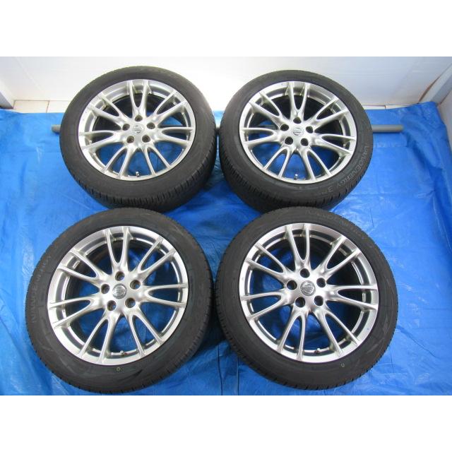 バランス済！ハイグロス 日産純正 18-7.5J 8.5J 5H/114.3 ET45 ET50 + 