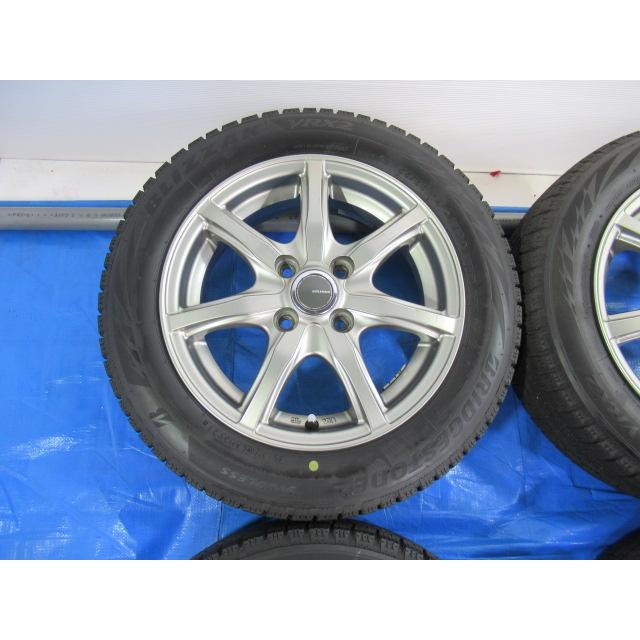 MILLOUS 14-4.5J 4H/100 ET42 + 冬タイヤ VRX2 155/65R14 タント