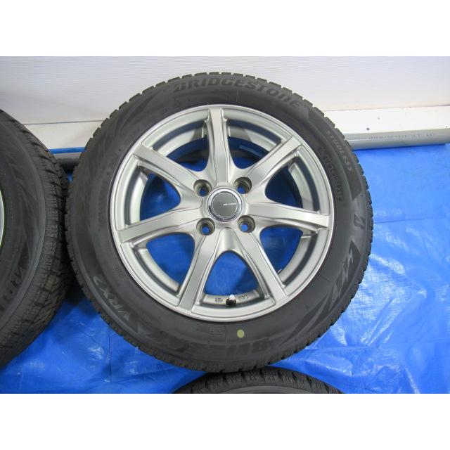 MILLOUS 14-4.5J 4H/100 ET42 + 冬タイヤ VRX2 155/65R14 タント