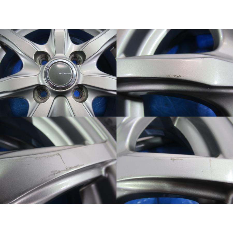 MILLOUS 14-4.5J 4H/100 ET42 + 冬タイヤ VRX2 155/65R14 タント