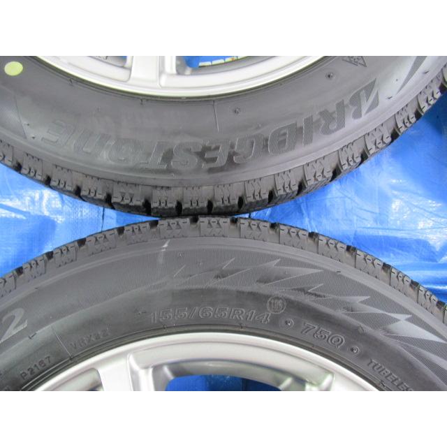 MILLOUS 14-4.5J 4H/100 ET42 + 冬タイヤ VRX2 155/65R14 タント