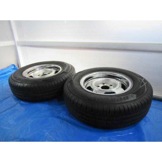 ボルボ 鉄 14-5.5J 5H/108 ET20 + DUNLOP 185/80R14 2021年製 中古2本