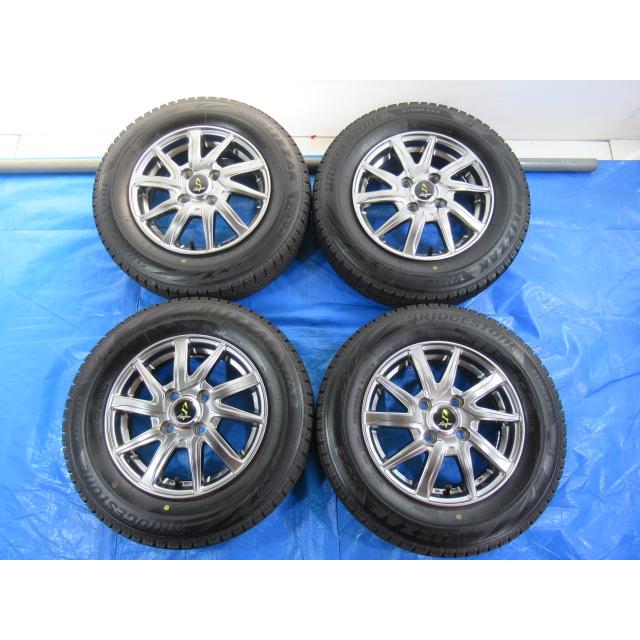 WORK Septimo 13-4B 4H/100 ET43 +冬タイヤ BRIDGESTONE VRX2 145 