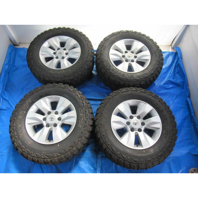 バランス済！美品 トヨタ純正 17-7.5J 6H/139.7 ET30 + ホワイトレター