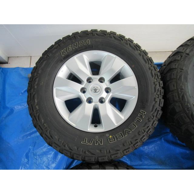 バランス済！美品 トヨタ純正 17-7.5J 6H/139.7 ET30 + ホワイトレター 