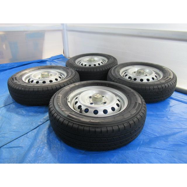 バランス済！鉄 ホンダ 純正 12-3.5B 4H/100 ET40 + YOKOHAMA BluEarth 