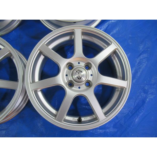歪みチェック済！weds Treffer 15-4J 15-5J ET35 4H/100 中古4本セット 