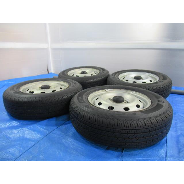 バランス済！鉄ホイール ダイハツ純正 12-4B 4H/100 ET40 + 145/80R12 